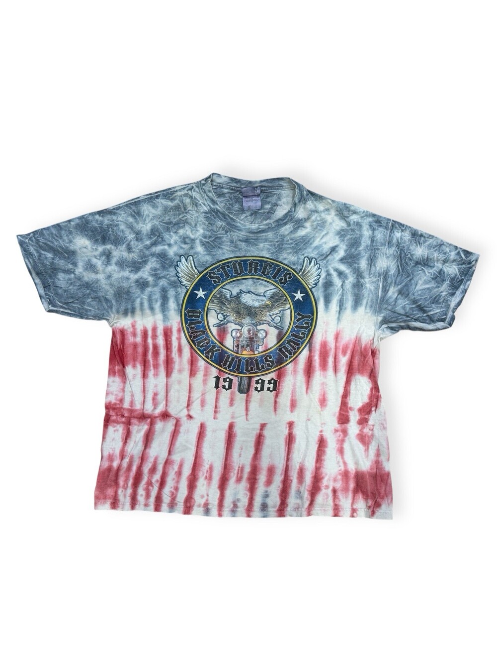 Vintage 1999 Harley Davidson Sturgis Eagle Men's Graphic T-Shirt Size XL Tie Dye